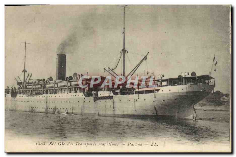 Steamer des Transports maritimes — Paraná — EL.