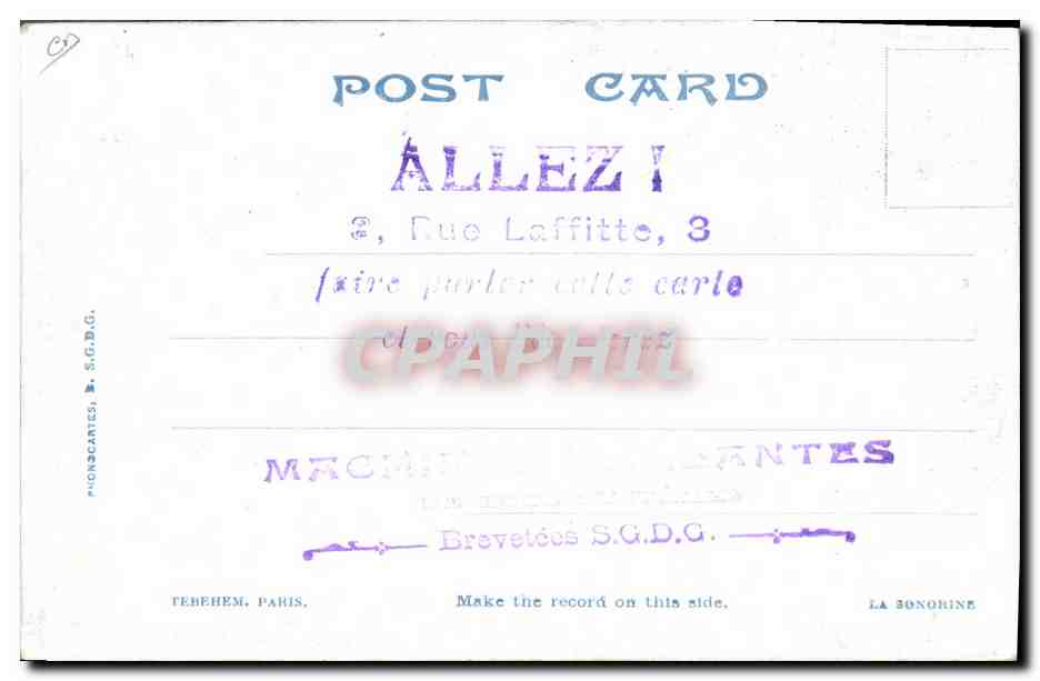 Paris — La Porte Saint-Martin et les Grands Boulevards — Éditeur Tebehem, n°146 — Achterkant