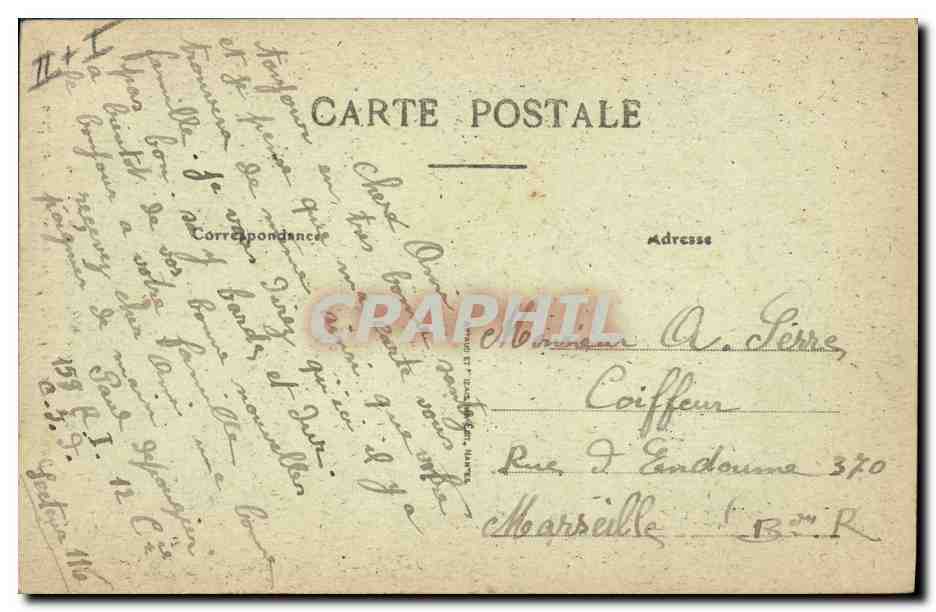 CPA Folklore Bretagne Lits Clos Quand Jean Pierre n'est pas la  — Verso