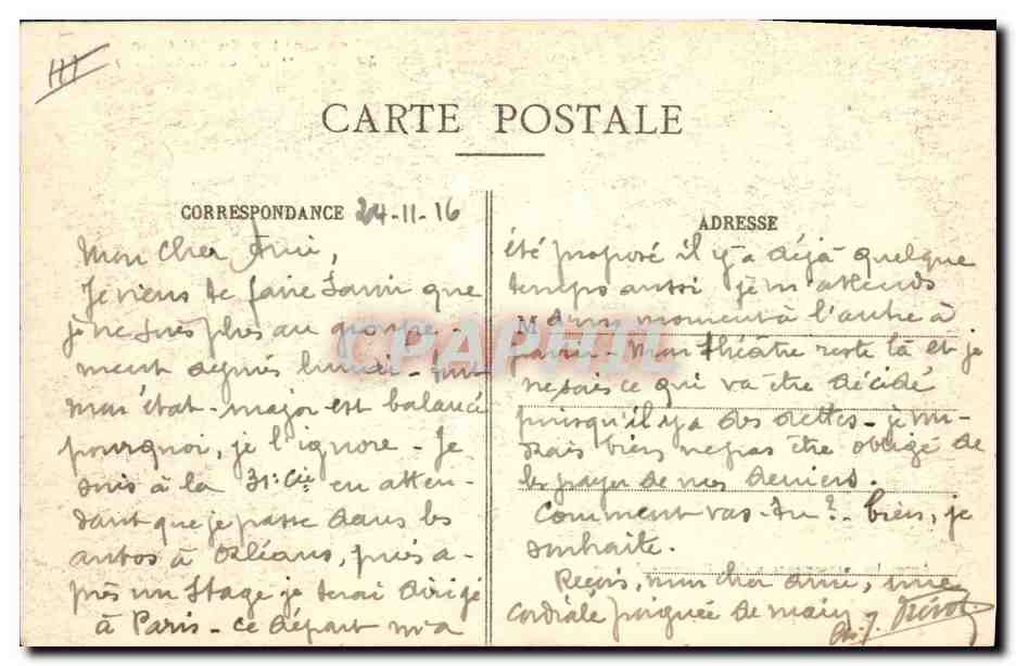 CPA Folklore Bretagne Lits Clos Les contes du lit clos L'accident  — Verso