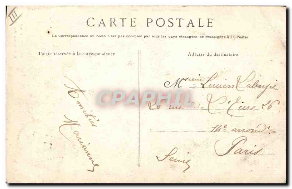 CPA Folklore Bretagne Lits Clos Le double lit clos  — Verso
