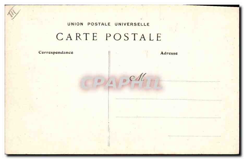 CPA Folklore Bretagne Lits Clos Depart pour le bapteme  — Verso