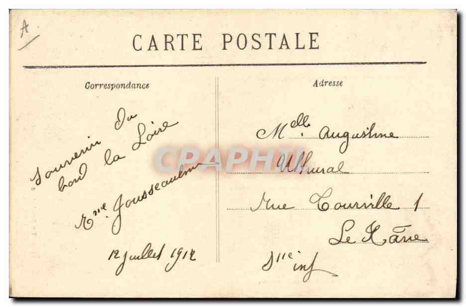 CPA Folklore Bretagne Lits Clos Voisine peu commode Panique propice  — Verso