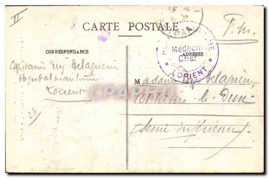 CPA Folklore Bretagne Lits Clos Le reveil de l'enfant  — Verso