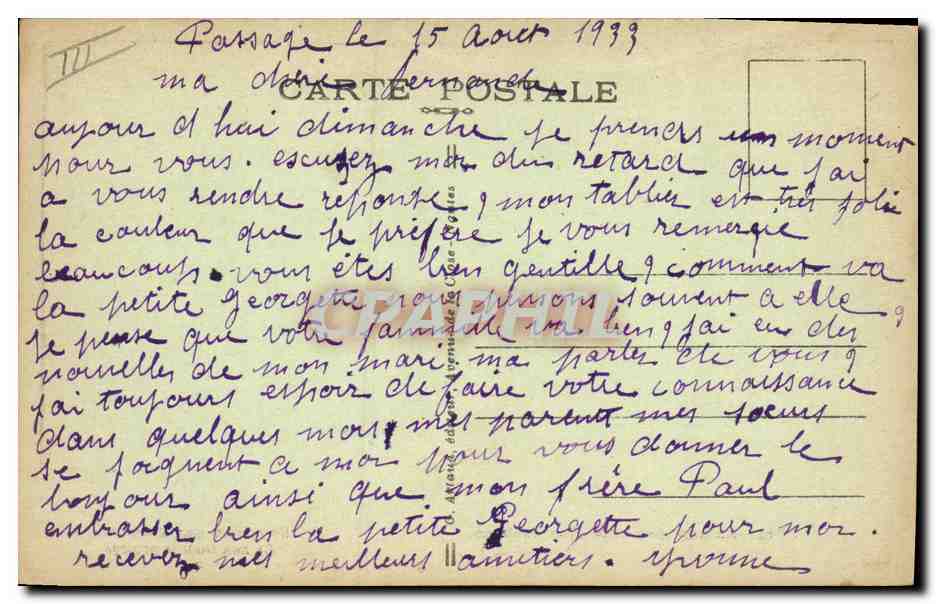 CPA Folklore Bretagne Lits Clos Ne pleurez pas Marivonne  — Verso
