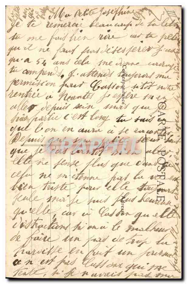 CPA Folklore Bretagne Lits Clos Buvons a la France et a tous les poilus Militaria  — Verso