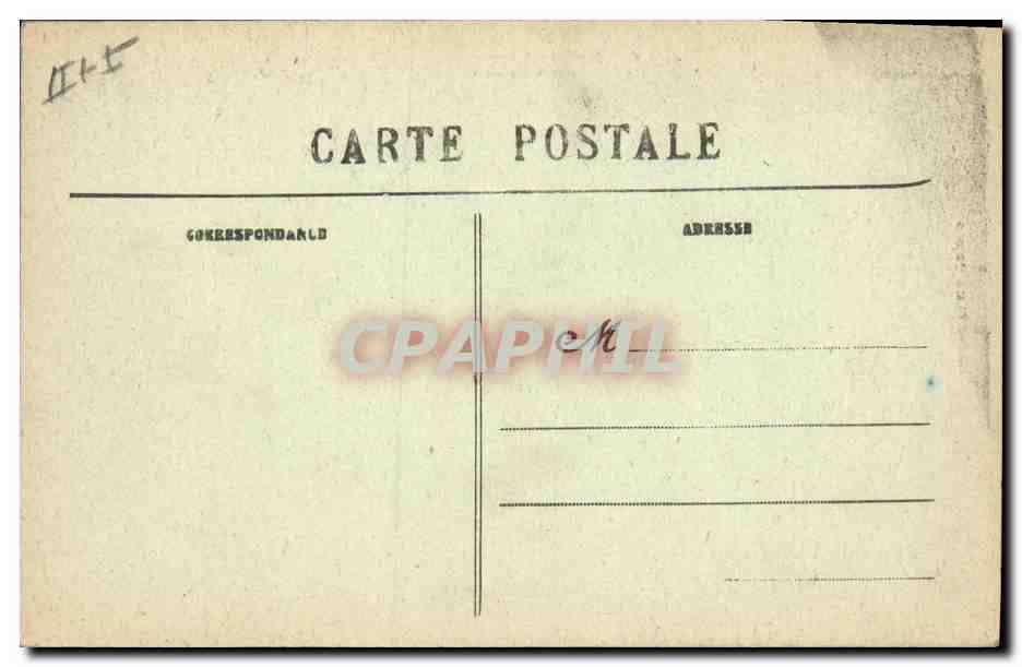 CPA Folklore Bretagne Lits Clos Depart pour le bapteme Enfant  — Verso
