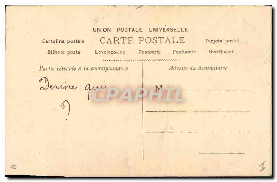 CPA Fantaisie Paques Poisson Enfant  — Rückseite