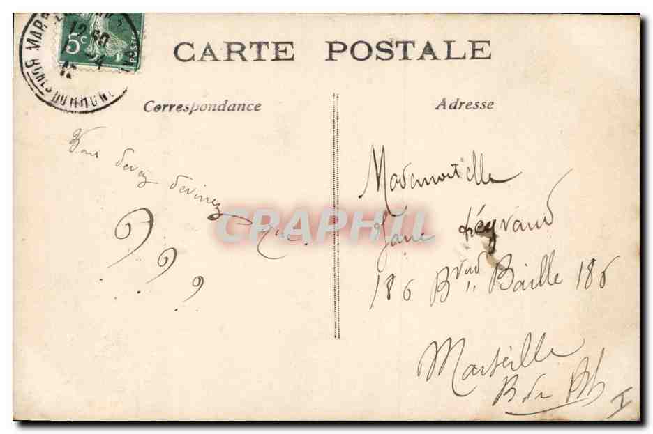 CPA Fantaisie Paques Poisson Enfants Peche  — Rückseite