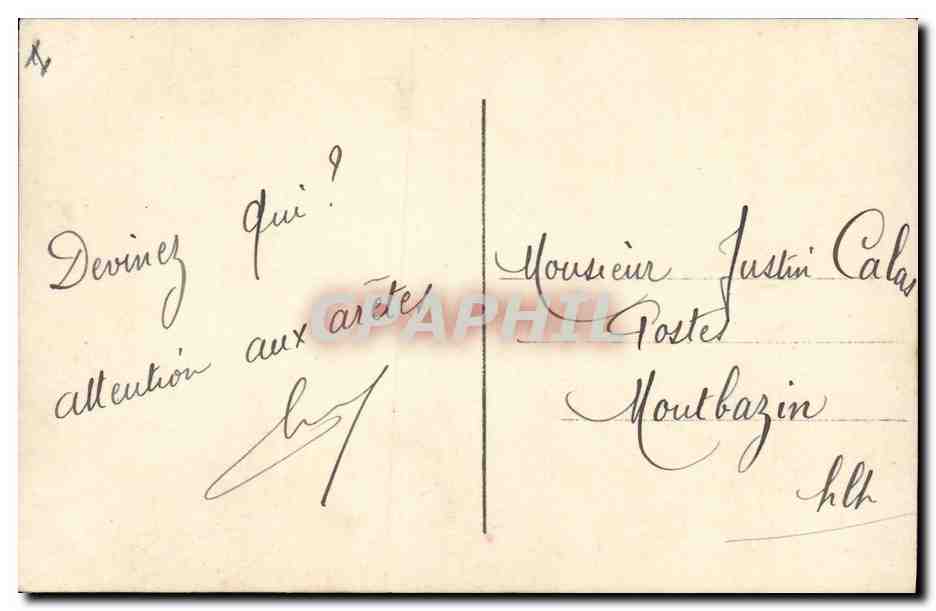 CPA Fantaisie Paques Poisson Femme 1er Avril  — Rückseite