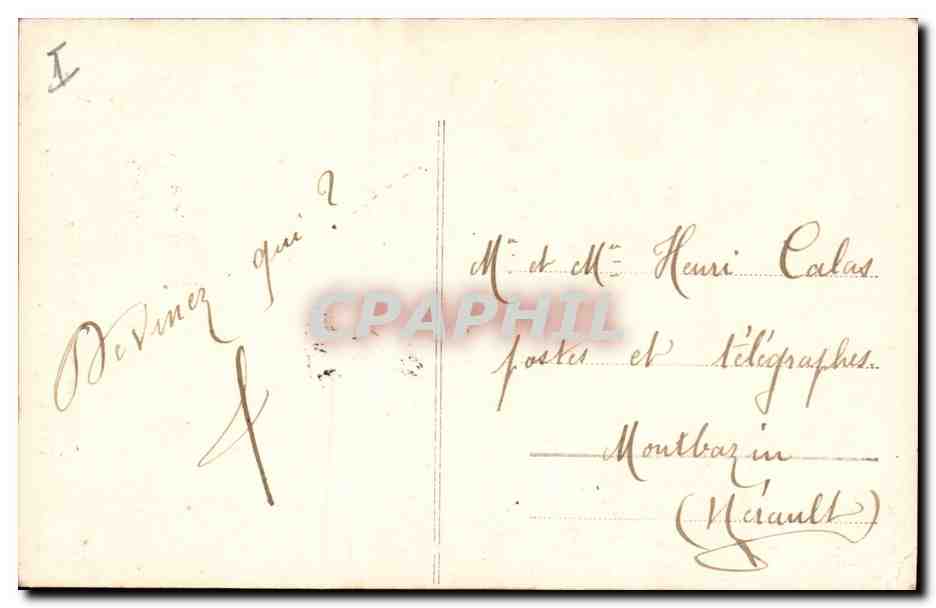CPA Fantaisie Paques Poisson Enfant  — Rückseite