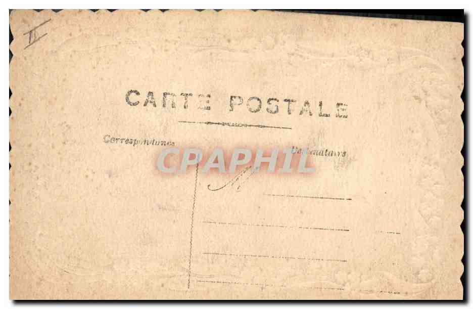 CPA Fantaisie Paques Poisson Fleurs  — Rückseite