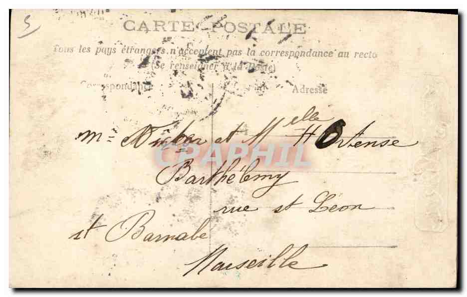 CPA Fantaisie Paques Poisson Enfants 1er Avril  — Rückseite