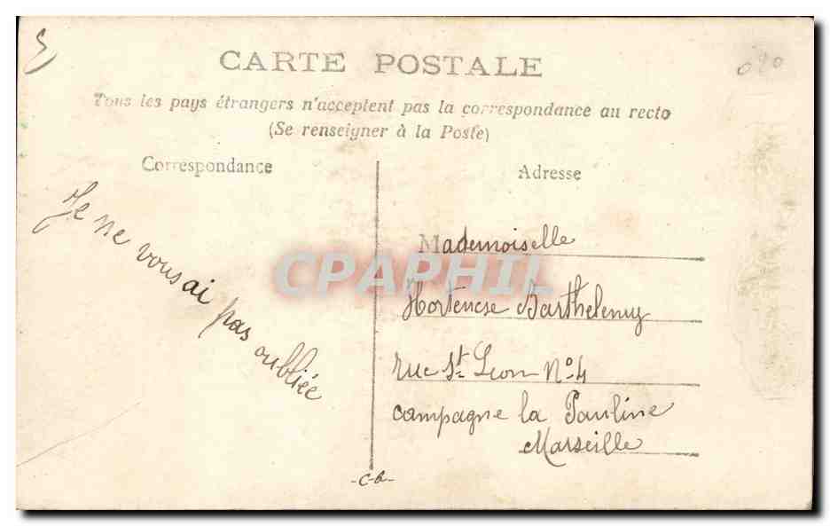 CPA Fantaisie Paques Poisson Enfants 1er Avril  — Rückseite