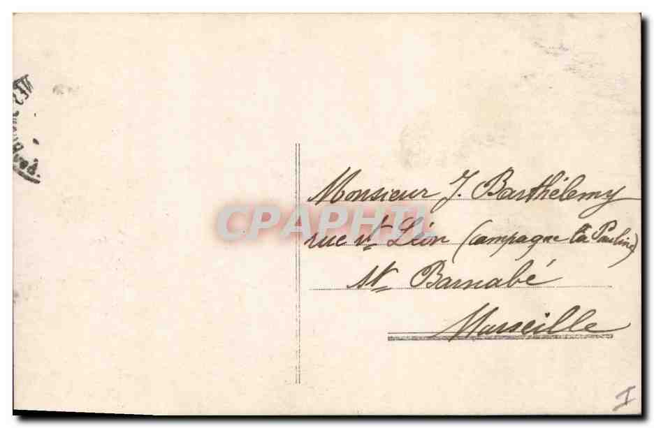 CPA Fantaisie Paques Poisson Femme 1er Avril  — Rückseite