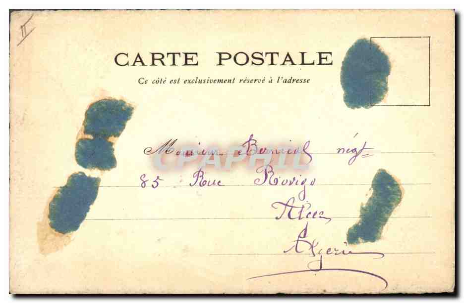 CPA Fantaisie Paques Poisson 1er Avril  — Rückseite