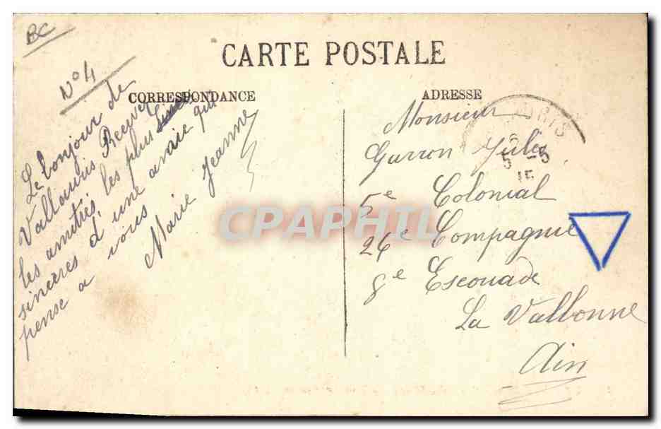 CPA Cote d'Azur Cueillette de la fleur d'oranger  — Rückseite
