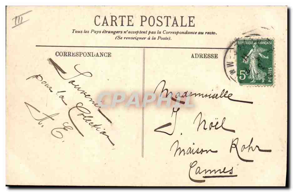 CPA Cote d'Azur Cueillette des fleurs d'orangers  — Rückseite