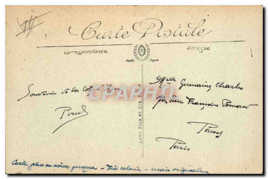 CPA Cote d'Azur La cueillette des marguerites  — Rückseite