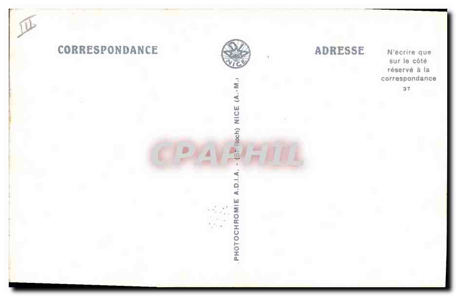 CPA Cote d'Azur Champ de giroflees  — Rückseite