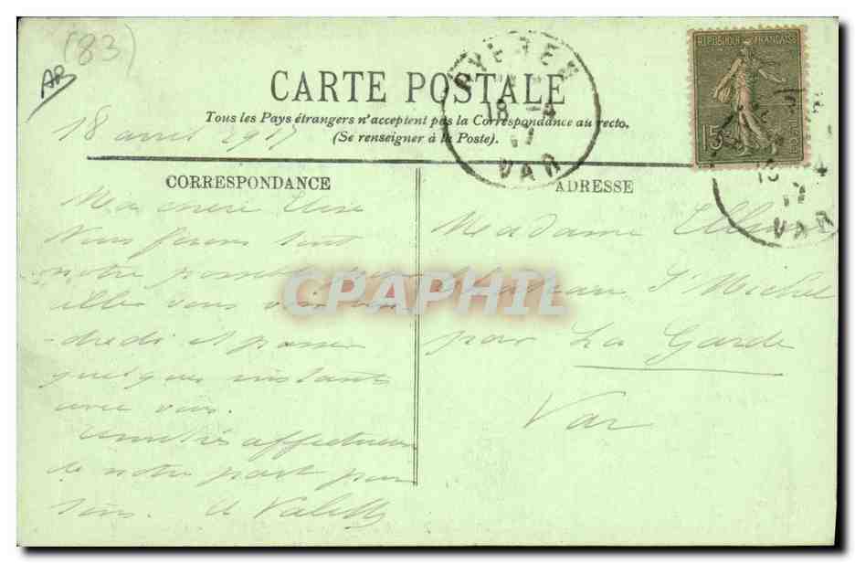 CPA Cote d'Azur La cueillette du jasmin  — Rückseite