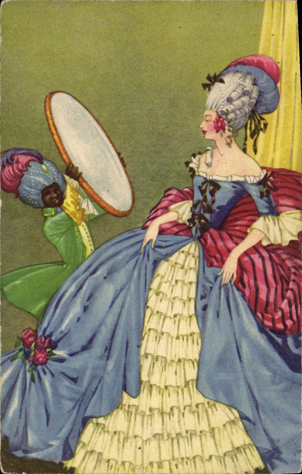 CPA Fantaisie Illustrateur Femme 