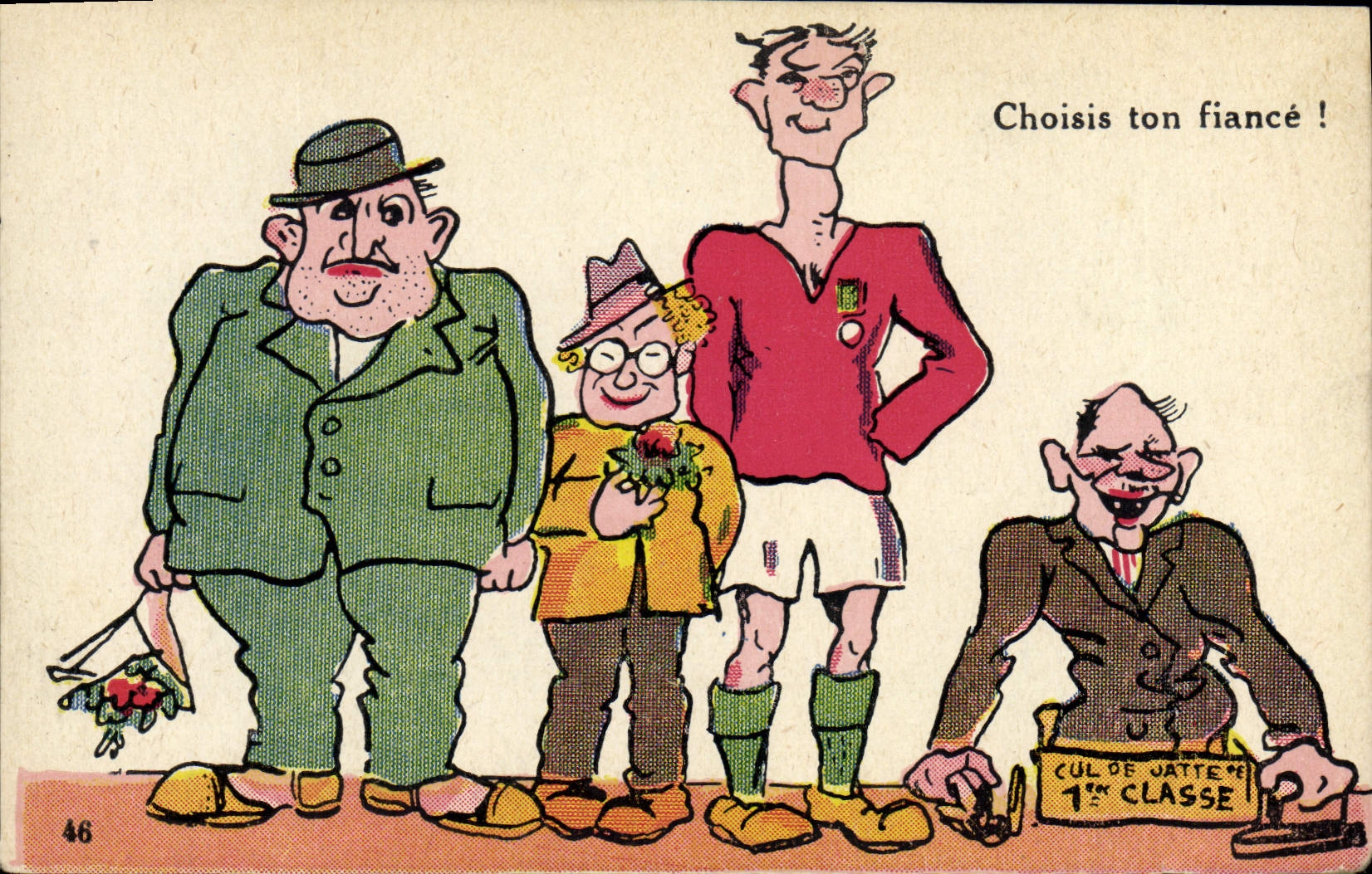 CPA Fantaisie Illustrateur Choisis ton fiance 