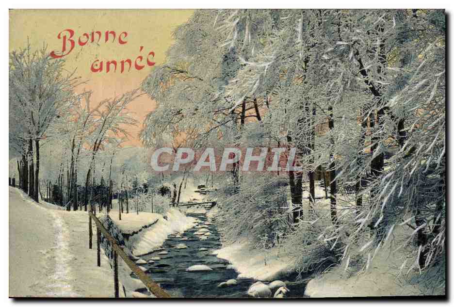 CPA Fantaisie Illustrateur Bonne annee 