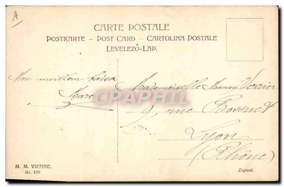 CPA Fantaisie Illustrateur Femme  — Rückseite