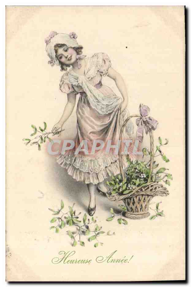 CPA Fantaisie Illustrateur Femme 