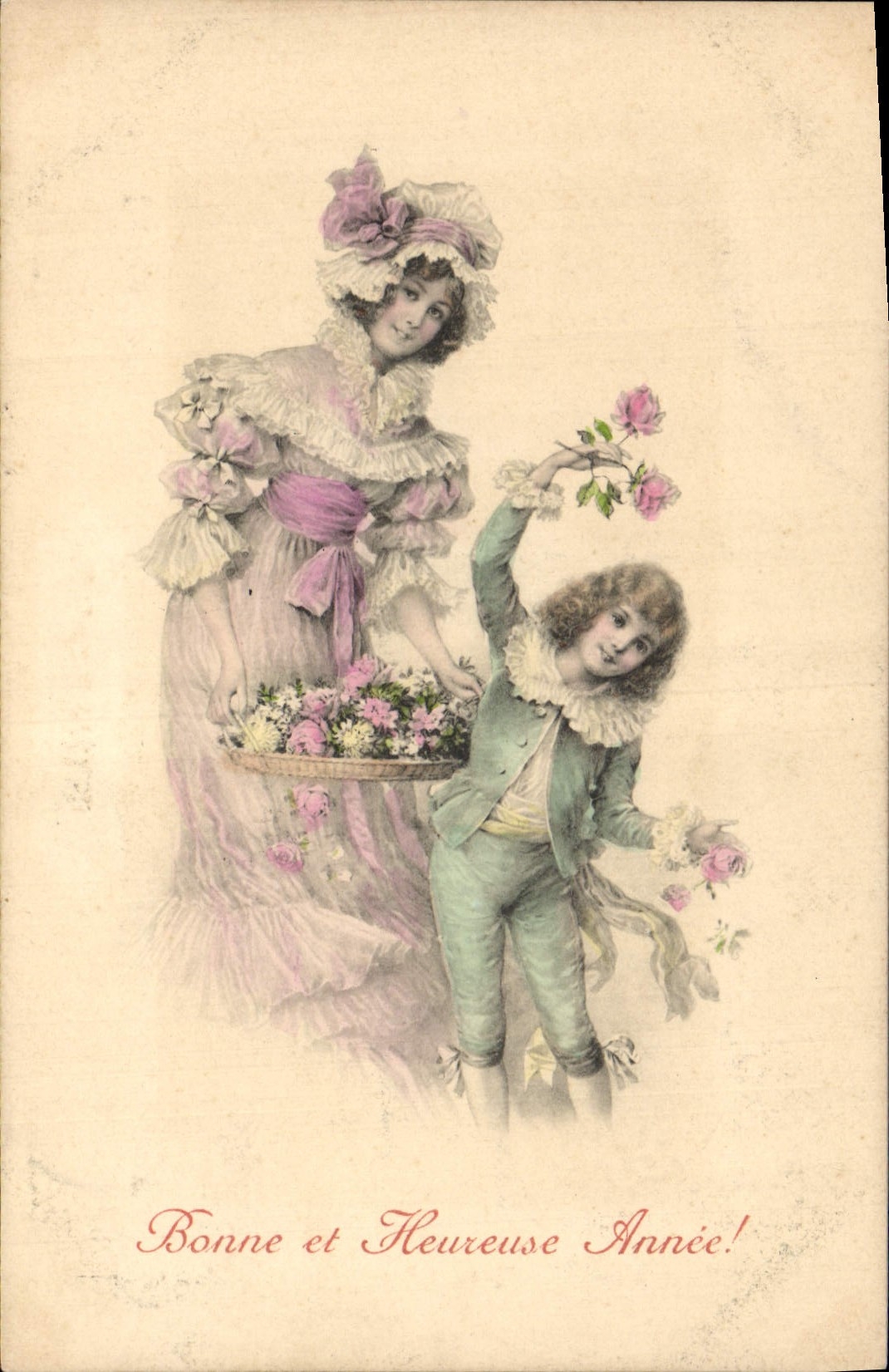 CPA Fantaisie Illustrateur Femme Enfant 