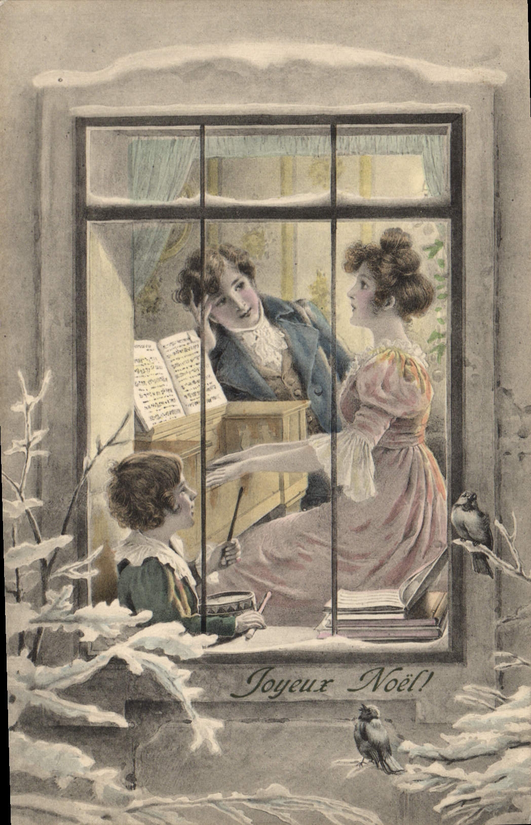 CPA Fantaisie Illustrateur Femme Enfant Piano 