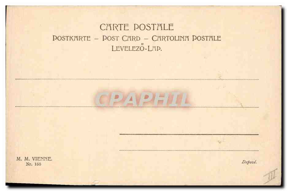 CPA Fantaisie Illustrateur Femme  — Rückseite