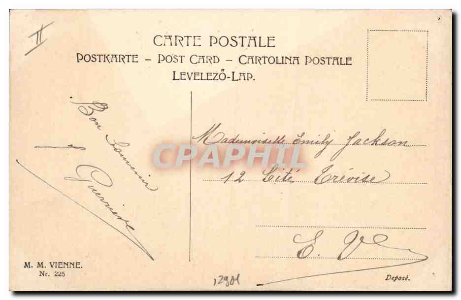 CPA Fantaisie Illustrateur Enfant  — Rückseite
