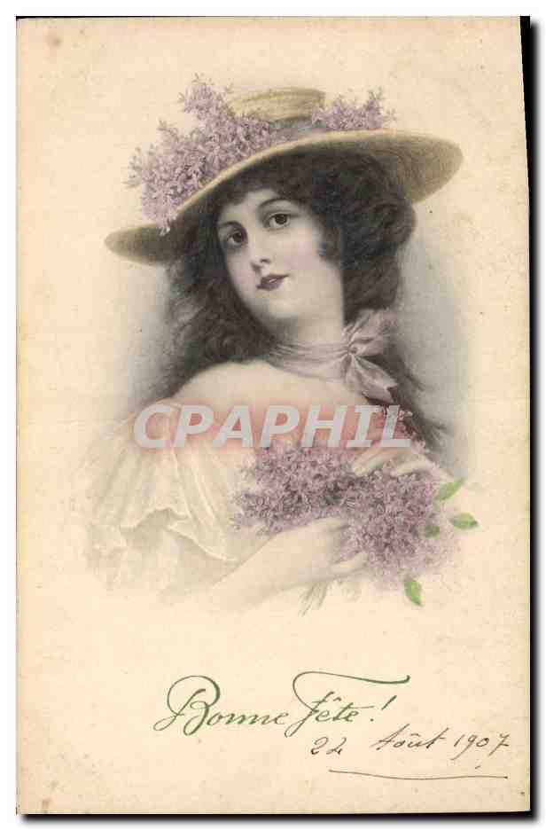 CPA Fantaisie Illustrateur Femme 