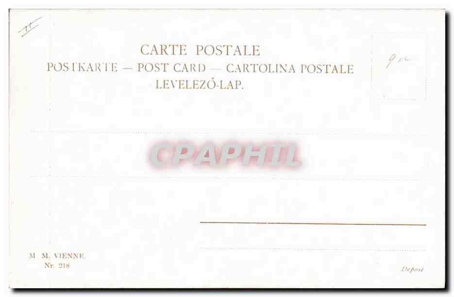 CPA Fantaisie Illustrateur Femme Cavaliers Cheval Equitation  — Rückseite