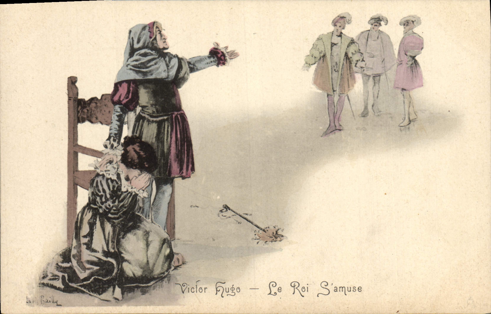 CPA Fantaisie Illustrateur Victor Hugo Le roi s'amuse 
