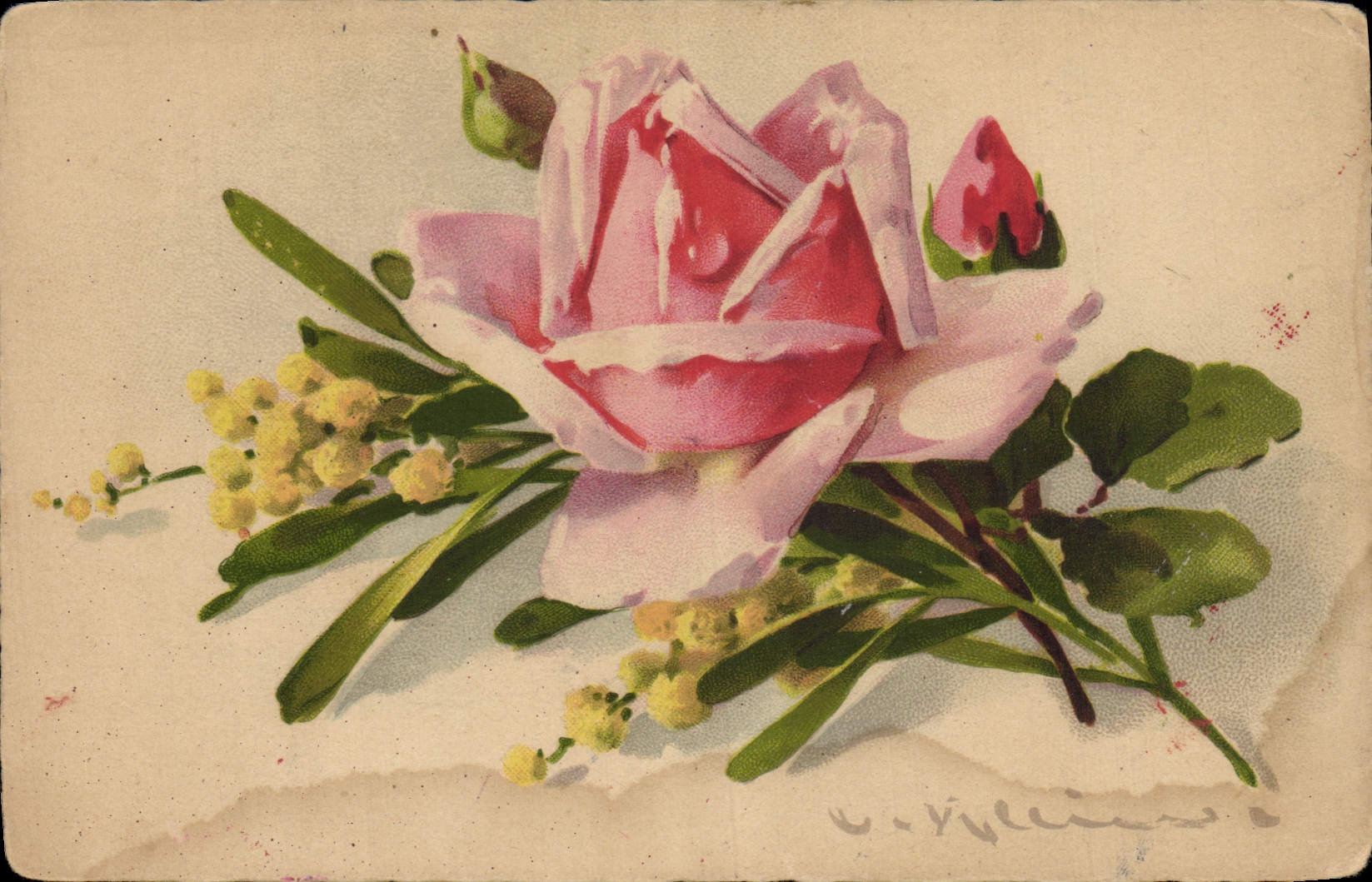 CPA Fantaisie Fleurs 