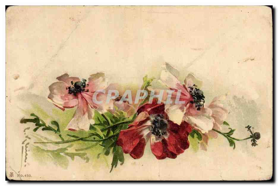 CPA Fantaisie Fleurs 
