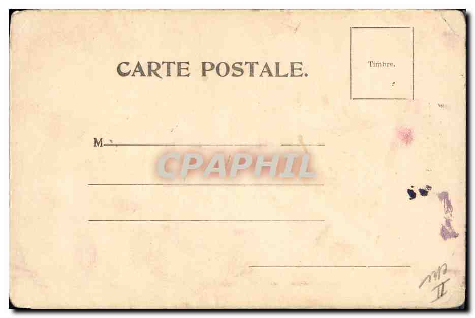 CPA Fantaisie Fleurs  — Verso