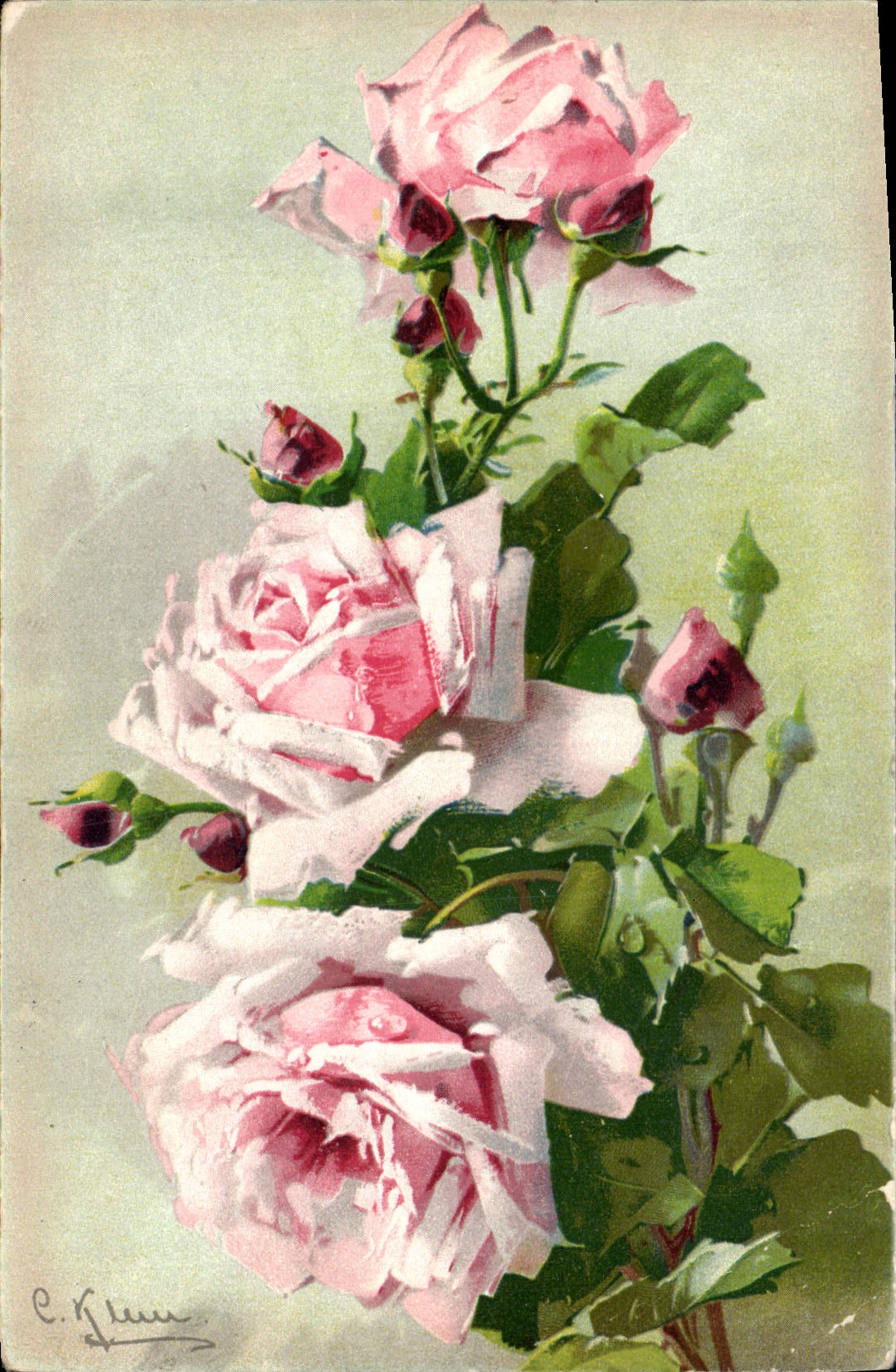 CPA Fantaisie Fleurs 
