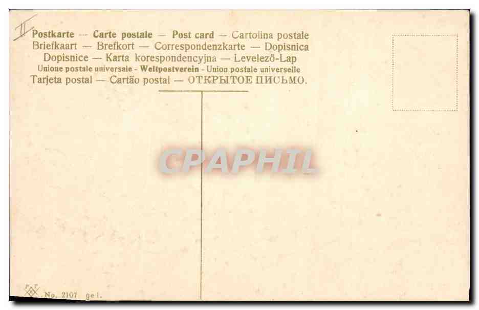 CPA Fantaisie Fleurs  — Rückseite