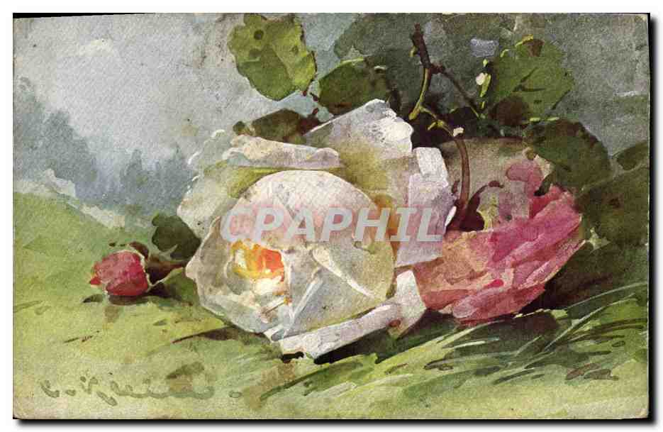 CPA Fantaisie Fleurs 