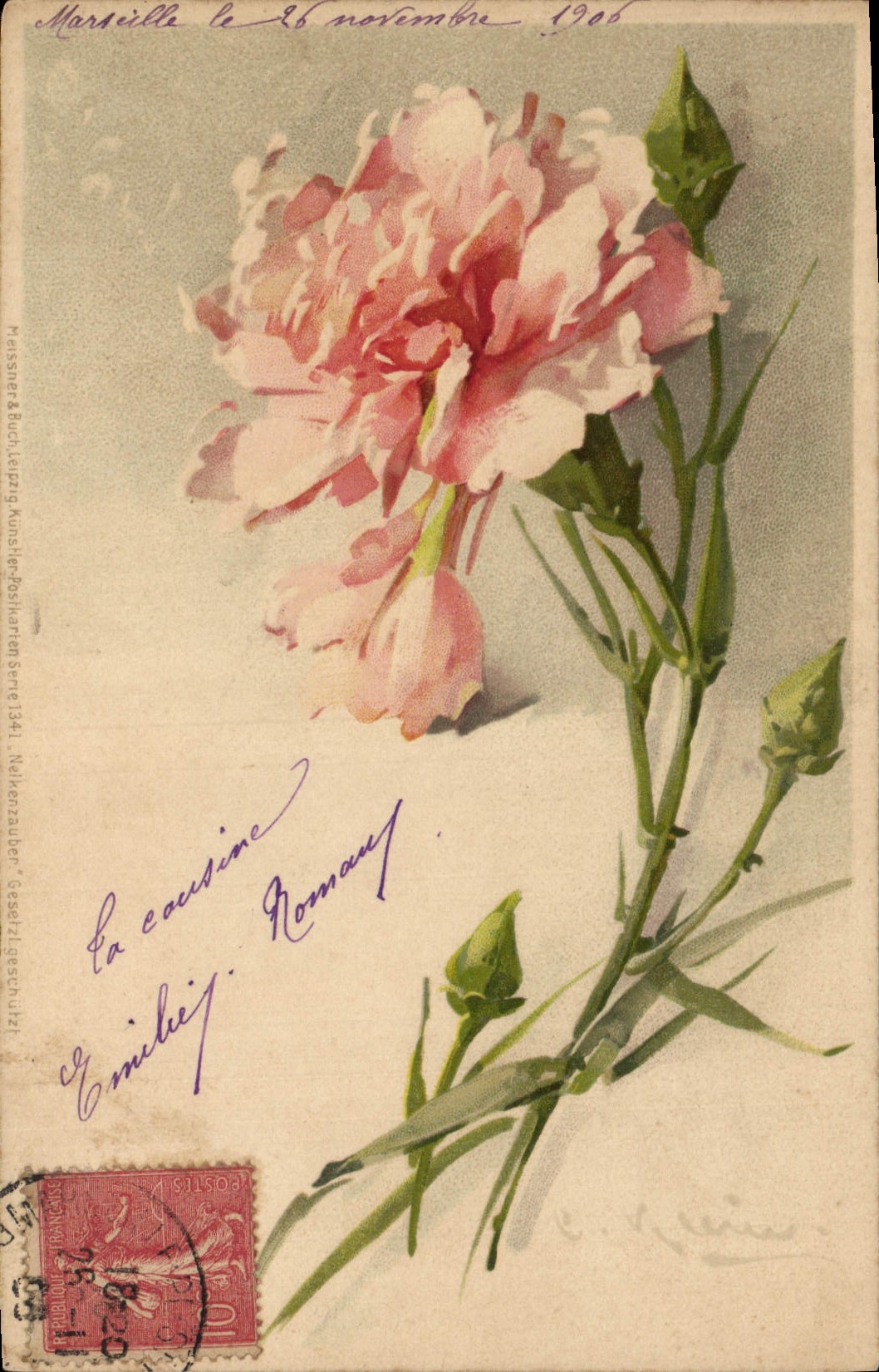 CPA Fantaisie Fleurs 