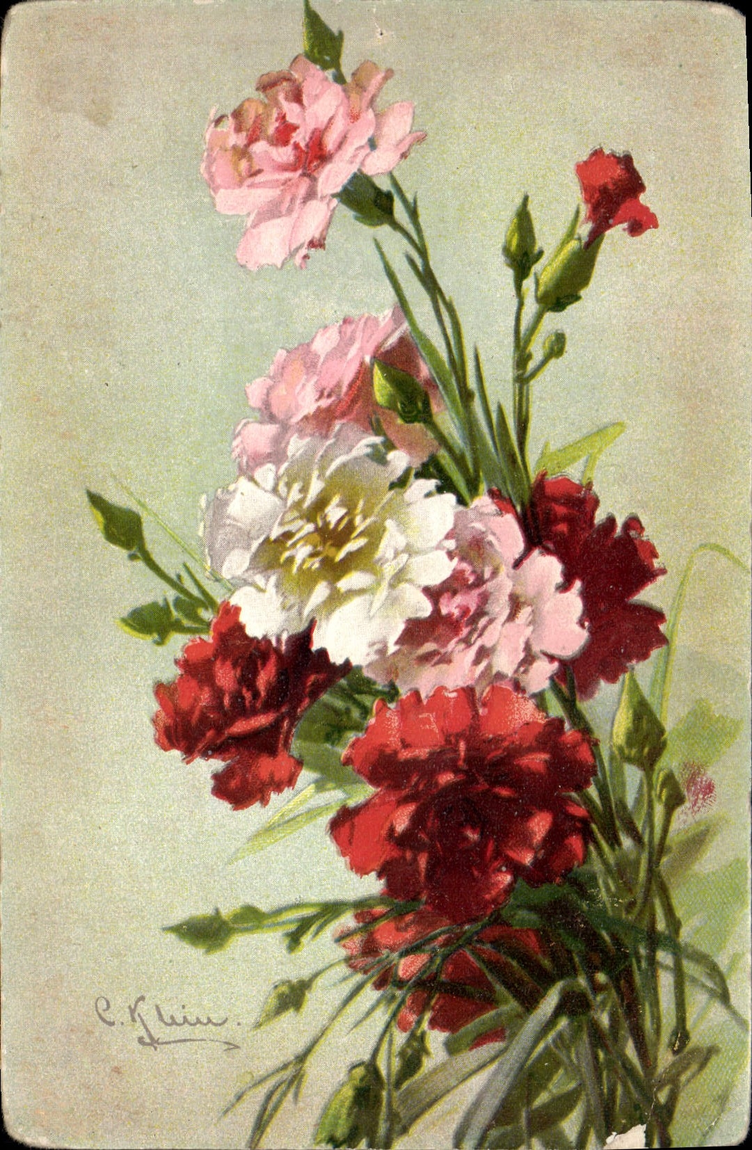 CPA Fantaisie Fleurs 
