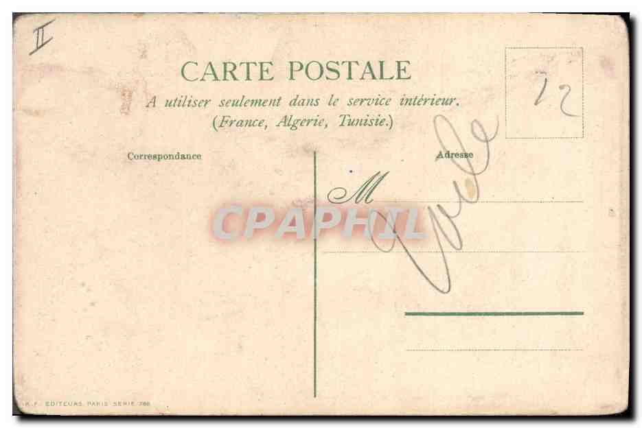 CPA Fantaisie Fleurs  — Rückseite