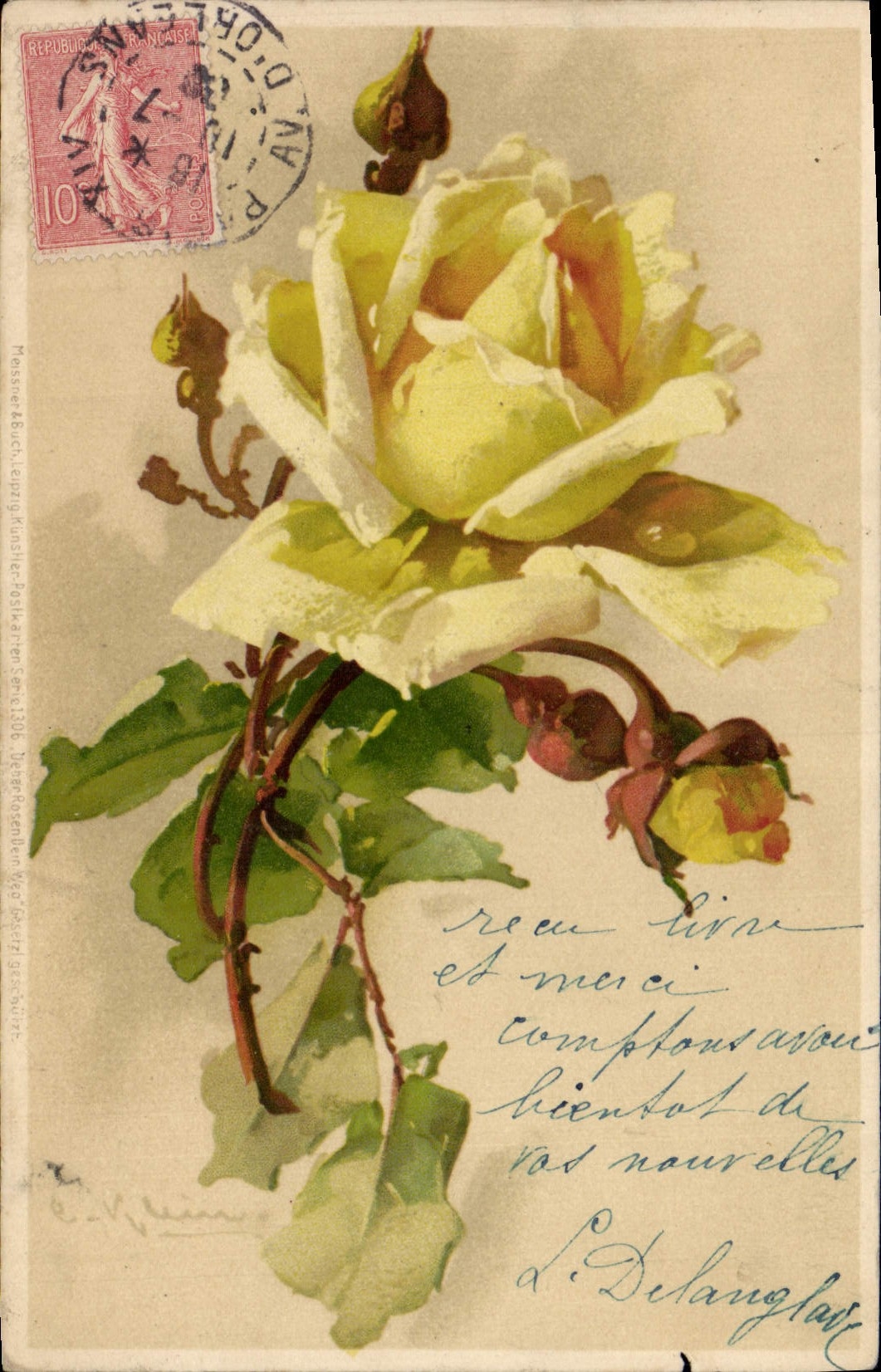 CPA Fantaisie Fleurs 