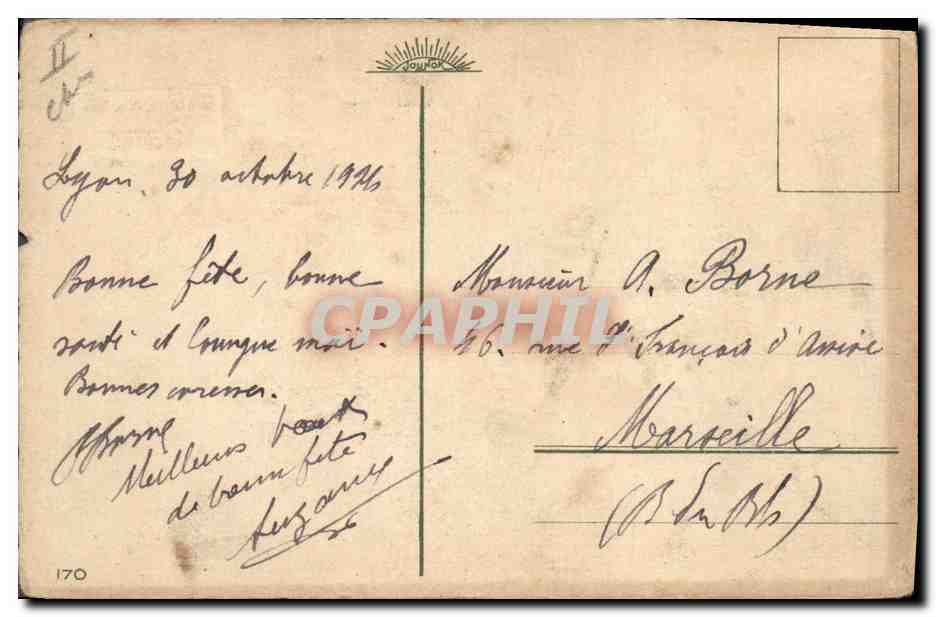 CPA Fantaisie Fleurs  — Verso