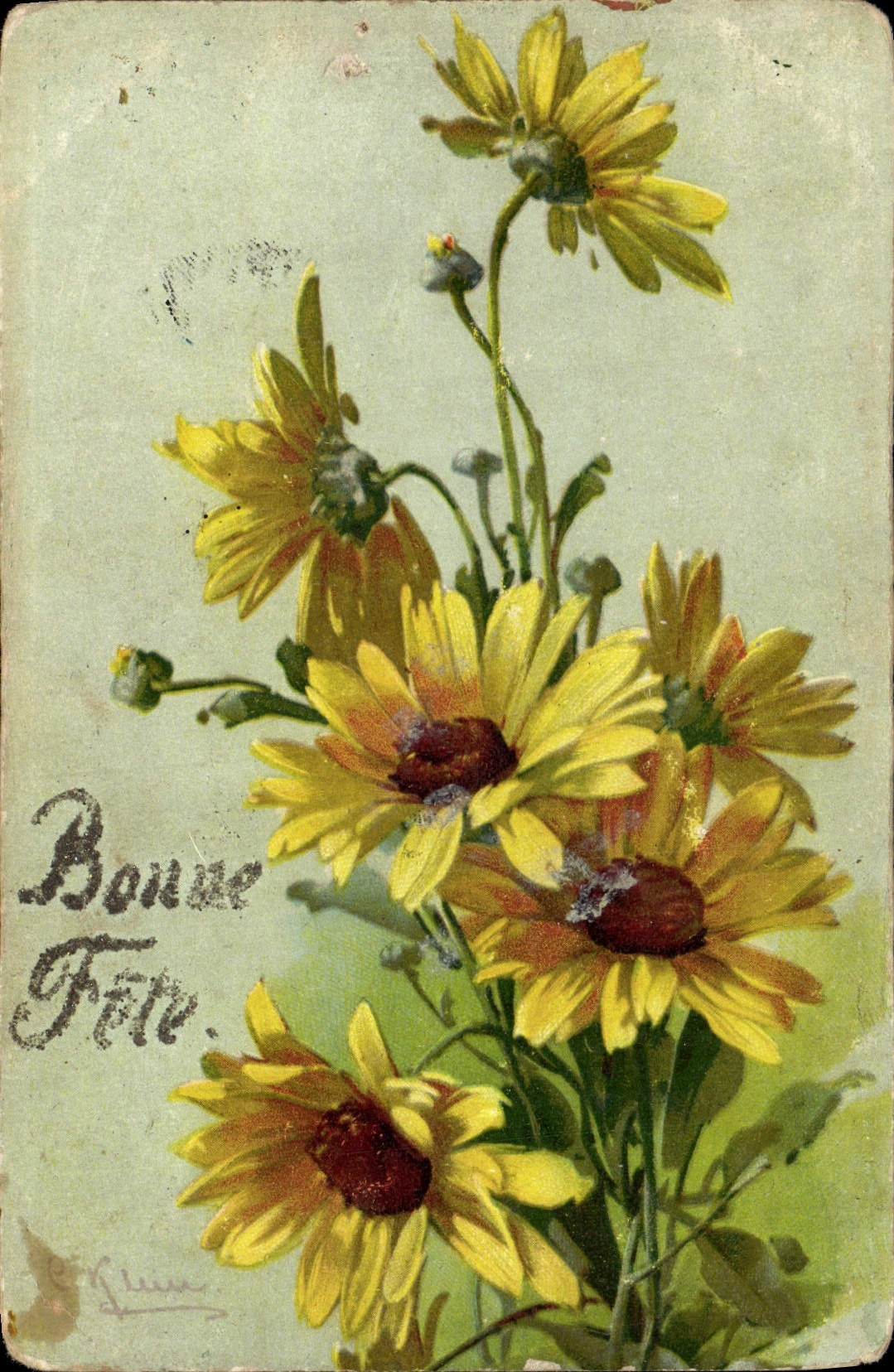 CPA Fantaisie Fleurs 