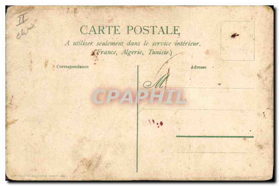 CPA Fantaisie Fleurs  — Verso